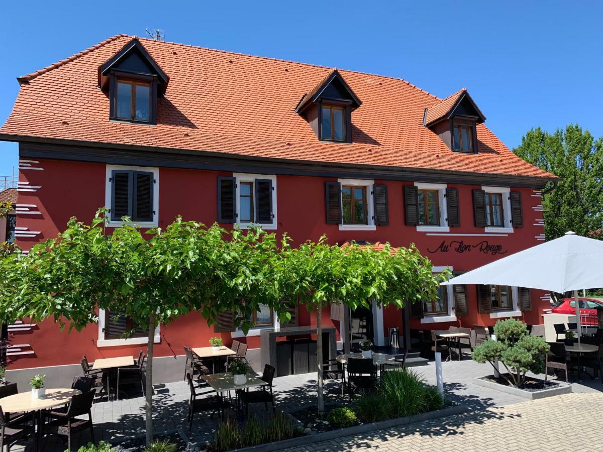 Hôtel Restaurant Au Lion Rouge Bartenheim Exterior foto