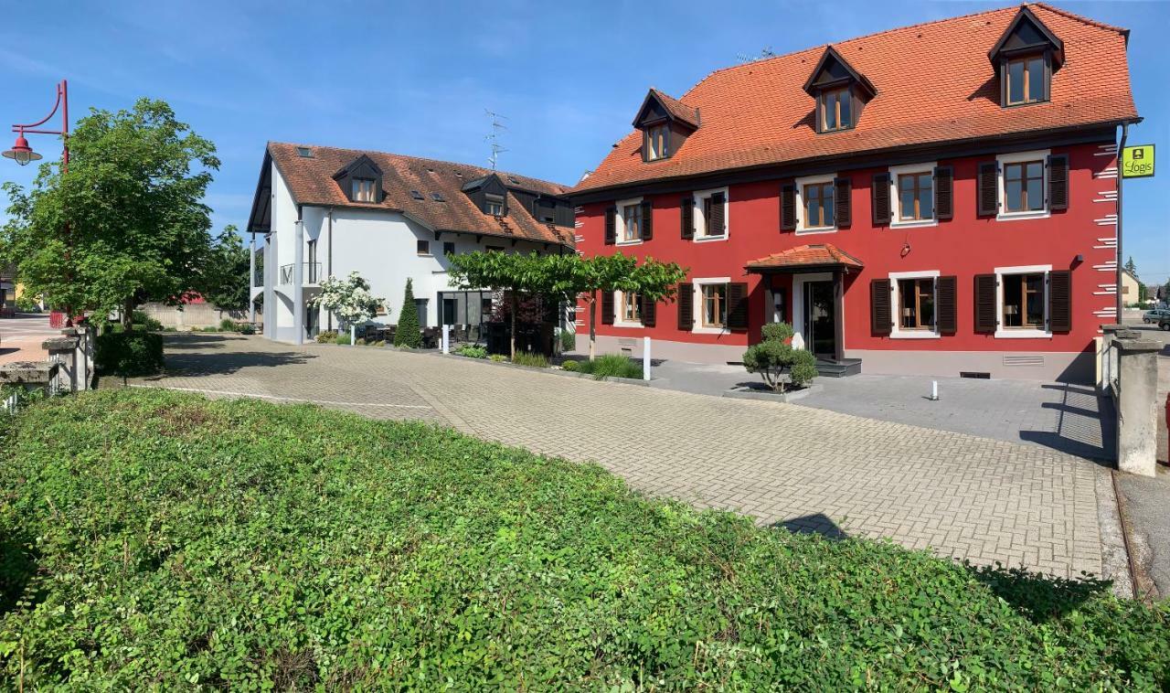 Hôtel Restaurant Au Lion Rouge Bartenheim Exterior foto
